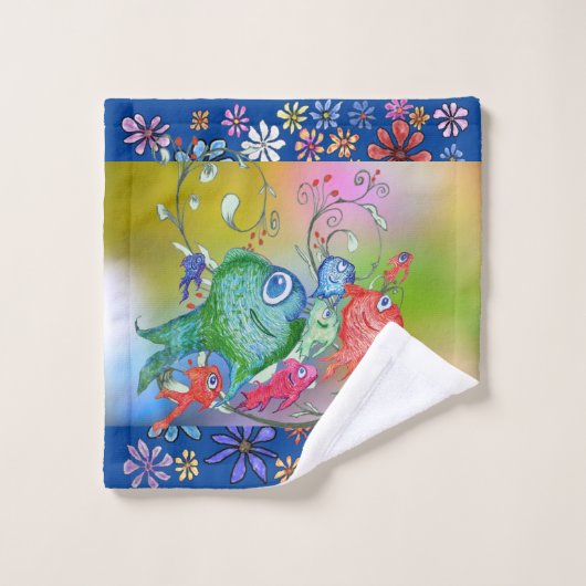 Anticipation de la pêche (Gant de toilette)