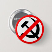 anticommunistisch ronde button 5,7 cm (Voorkant /achterkant)