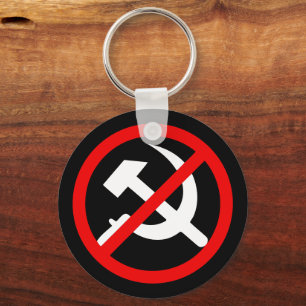 Anticommunistisch, zeg nee tegen de communistische sleutelhanger