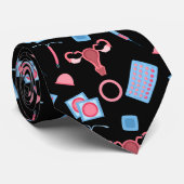 Anticonceptiepatroon feministisch stropdas (Opgerold)