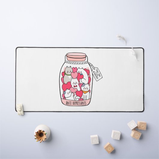 Antidépresseur de chat Drôle cadeau Amoureux des c (Tableau pour enfants)