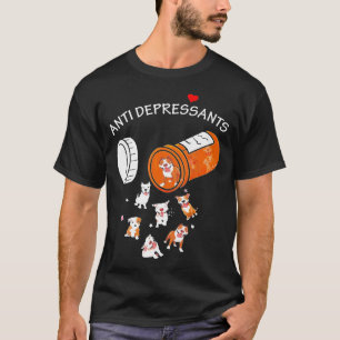 Antidepressivum Pitbull Dog Pibull T-shirt
