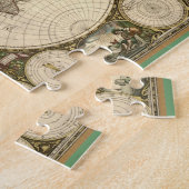 Antiek 1660 Wereldkaart van Frederick de Wit Legpuzzel (Zijkant)