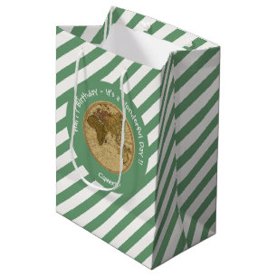Antiek 1786 Oostelijk halfrond Kaart Thema Feest Medium Cadeauzakje