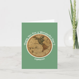 Antiek 1786 Western halfrond Kaart Thema Feest