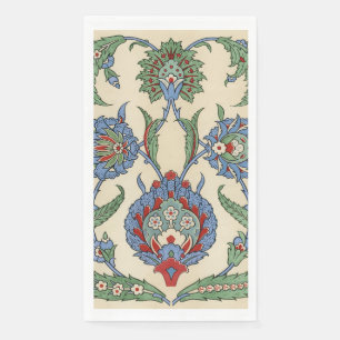 Antiek 1885 Flower & Leaves Pattern Servet
