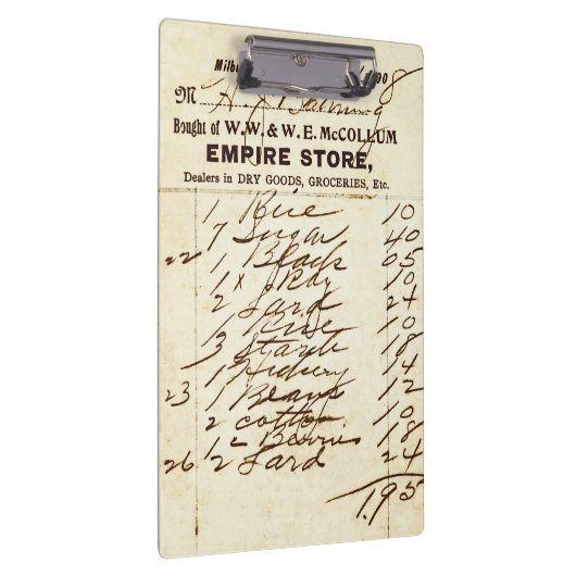 Antiek 1908 Millburn (NJ) Winkelklembord Klembord (Rechts)