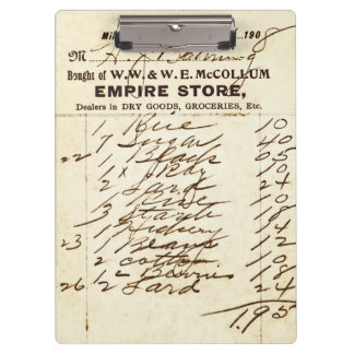 Antiek 1908 Millburn (NJ) Winkelklembord Klembord