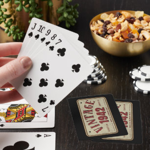 Antiek 1942 Gelimiteerde Editie Alle Originele Ond Pokerkaarten