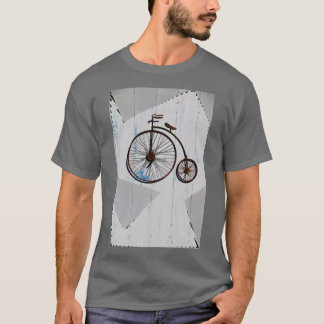 Antiek Abstracte fiets T-shirt