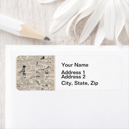 Antiek Adverteren Etiket (Insitu)