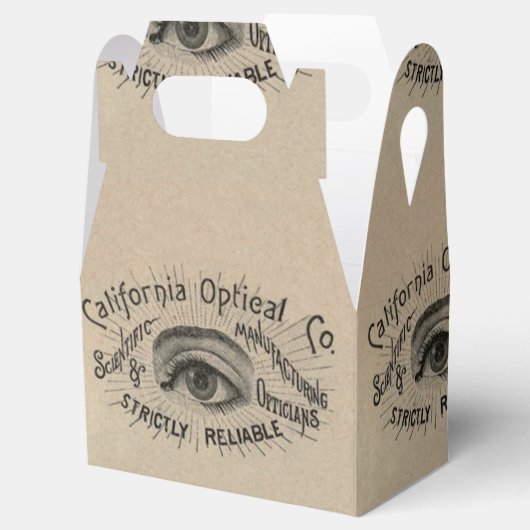 Antiek Adverteren optisch Bedankdoosjes (Geopend)