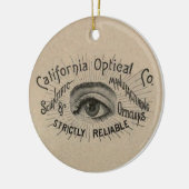 Antiek Adverteren optisch Keramisch Ornament (Links)