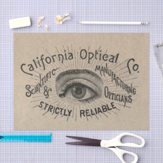 Antiek Adverteren optisch Tissuepapier (Craft)