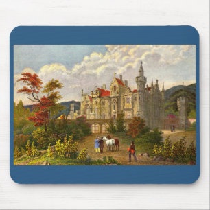 antiek afdruk van Abbotsford House Muismat