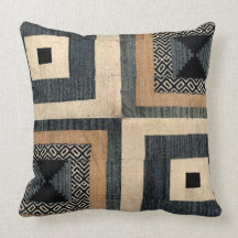 Antiek Afdrukplein voor textiel Pillow III