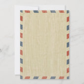 Antiek Airmail sparen de Datum Save The Date (Achterkant)