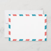 Antiek Airmail Wedding RSVP (Achterkant)