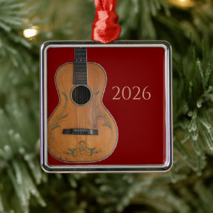 Antiek Akoestische Gitaar Ornament