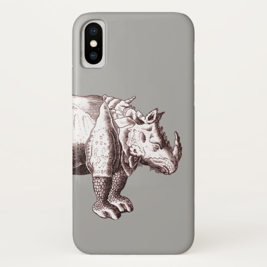 Antiek Albrecht Durer Engraving of Rhinoceros Case-Mate iPhone Case (Achterkant)
