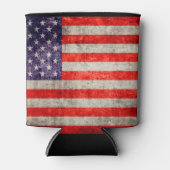 Antiek Amerikaanse vlag Blikjeskoeler (Voorkant)