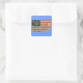 Antiek Amerikaanse vlag Stickers (Tas)