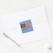 Antiek Amerikaanse vlag Stickers (Envelop)