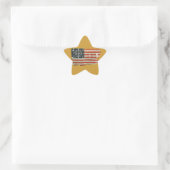 Antiek Amerikaanse vlag Stickers (Tas)