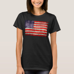 Antiek Amerikaanse vlag T-shirt