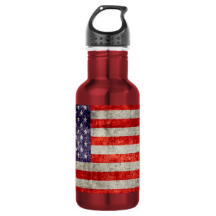 Antiek Amerikaanse vlag Waterfles