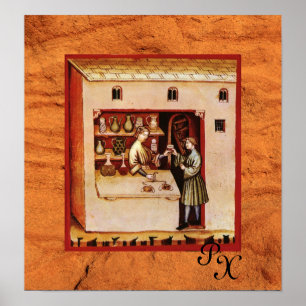 ANTIEK APOTHEEK, Apotheker, Geneeskunde, Poster