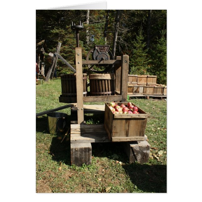 Antiek Apple Cider Press (Voorkant)