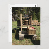 Antiek Apple Cider Press Briefkaart (Voorkant / Achterkant)
