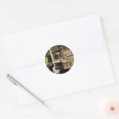 Antiek Apple Cider Press Ronde Sticker (Envelop)