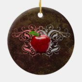 Antiek Apple Keramisch Ornament (Achterkant)