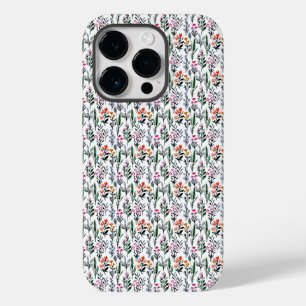 antiek aquarel bloempatroon Case-Mate iPhone 14 pro hoesje