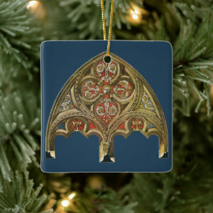 Antiek architecturaal element, decoratieve bogen keramisch ornament