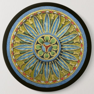 Antiek architecturale rozet nr. 2 ronde button 6,0 cm
