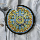 Antiek architecturale rozet nr. 2 ronde button 6,0 cm (In situ)