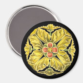 Antiek architecturale rozet nr. 3 magneet (Voorkant / Achterkant)