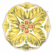 Antiek architecturale rozet nr. 3 sticker (Voorkant)