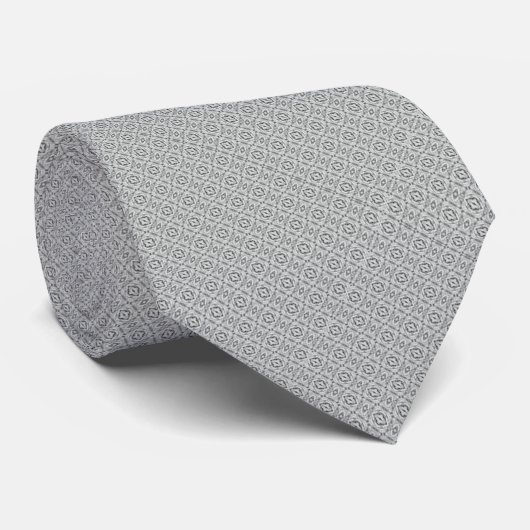 Antiek Armani Silver Fox Dapper Satijn Stropdas (Opgerold)