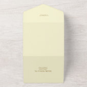 Antiek Art Nouveau bruiloft All In One Uitnodiging (Buitenkant)