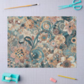 Antiek Art Nouveau stijl Fine Art Floral Painting Tissuepapier (Craft)