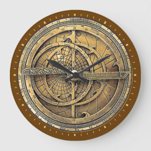 Antiek Astrolabe 2 Grote Klok
