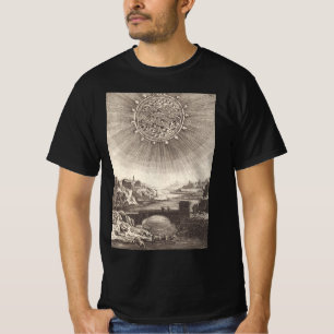Antiek Astronomie Sky met zon door Allain Mallet T-shirt