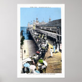 Antiek Atlantic City New Jersey Steel Pier Poster (Voorkant)