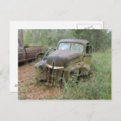 Antiek auto briefkaart (Voorkant / Achterkant)