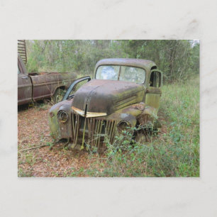 Antiek auto briefkaart