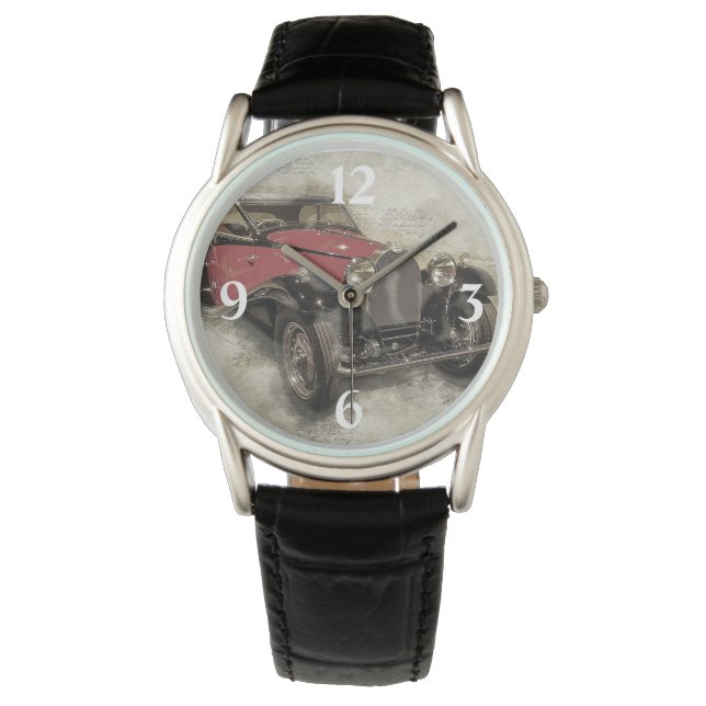 Antiek auto horloge (Voorkant)